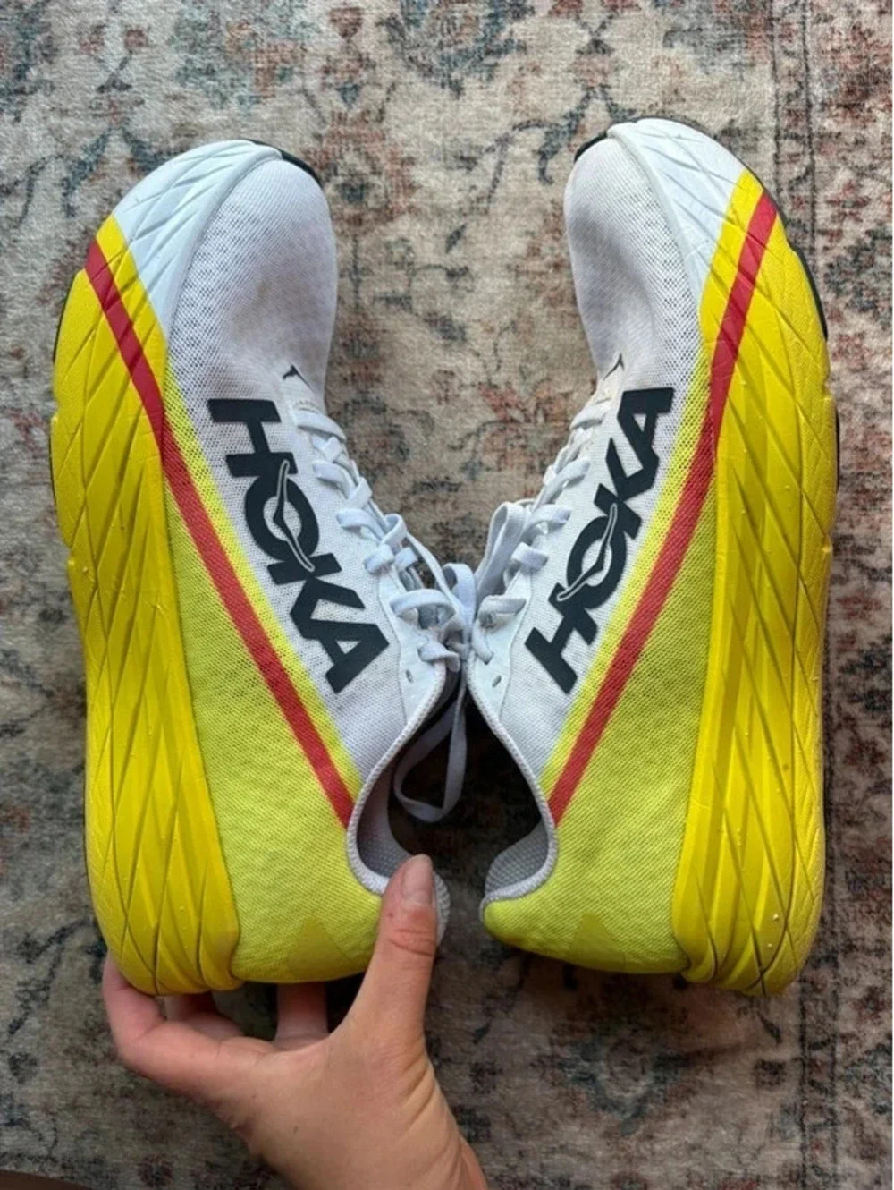 Mens Hoka Running Shoes Size 9.5 USA Rocket X